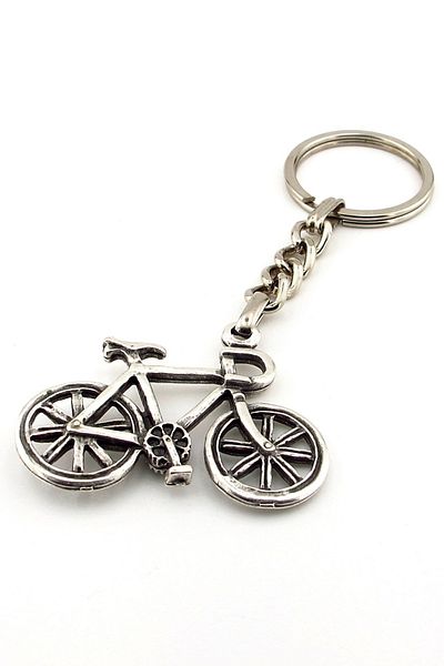 Solfera Bicycle Shaped Vintage Retro Metal Keychain Kc192