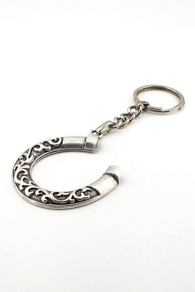 Solfera Horseshoe-Shaped Horse Fortune Luck Ancient Metal Keychain Kc210