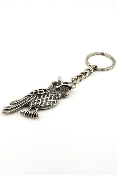 Solfera Owl Owl Night Animal Ancient Metal Keychain Kc219