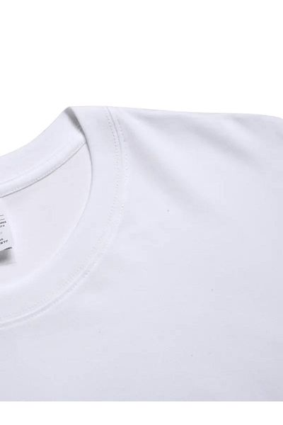 Eysaah Tricou premium din bumbac alb cu guler pentru copii