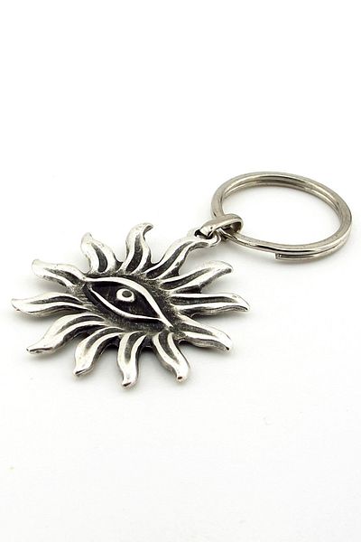 Solfera The Sun All Seeing One Eye Metal Keychain Kc220