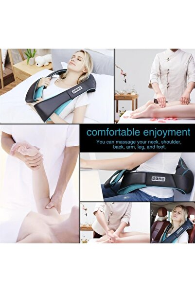 valkyrie Şarjlı Shiatsu Bel Bacak Ayak Sırt Boyun Masaj Aleti Isıtmalı 8 Nodüllü 1. Kalite Rahatlatı