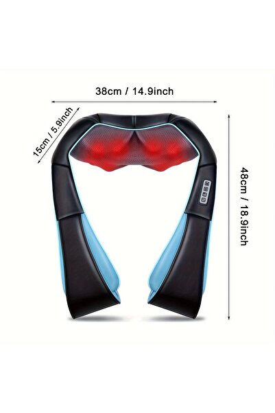 valkyrie Şarjlı Shiatsu Bel Bacak Ayak Sırt Boyun Masaj Aleti Isıtmalı 8 Nodüllü 1. Kalite Rahatlatı
