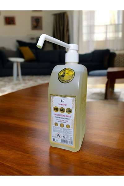 Pereja 80 DERECE LİMON ÇİÇEĞİ KOLONYASI 1 L PÜSKÜRTME POMPALI