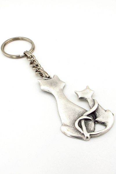 Solfera Mother & Kids Cat Family Love Metal Keychain Kc195