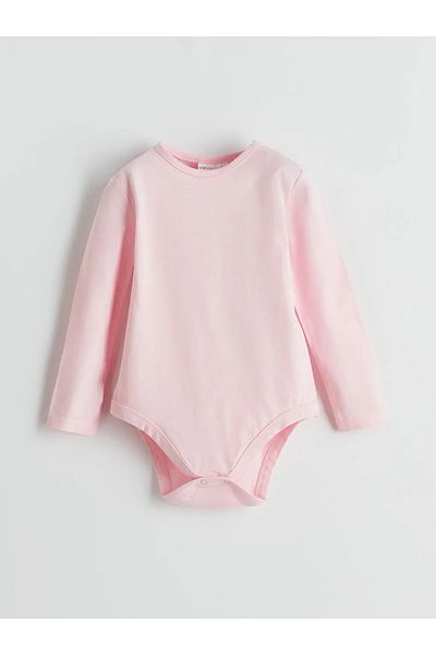LC Waikiki Lcw Baby - Pink Basic 2-Piece Baby Girl Bodysuit and Leggings Set