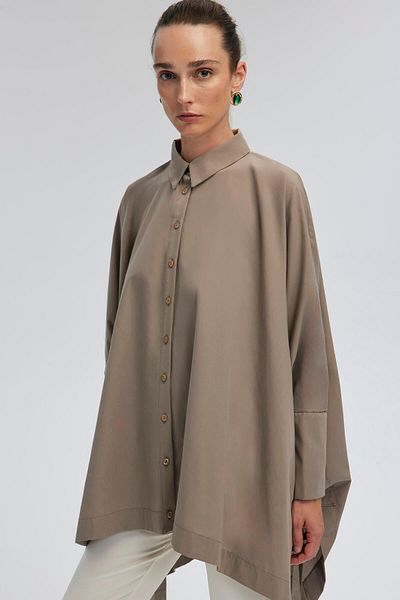 Touché Privé Πουκάμισο Oversize - Με Λεπτομέρεια Γραβάτας