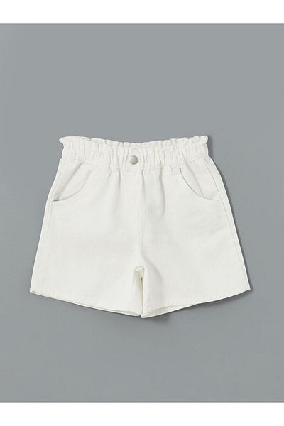 LC Waikiki LCW Kids Basic Girl's Shorts with Elastic Waist