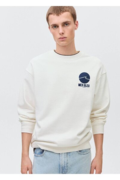 Mango Teen Rochie din bumbac cu imprimeu text