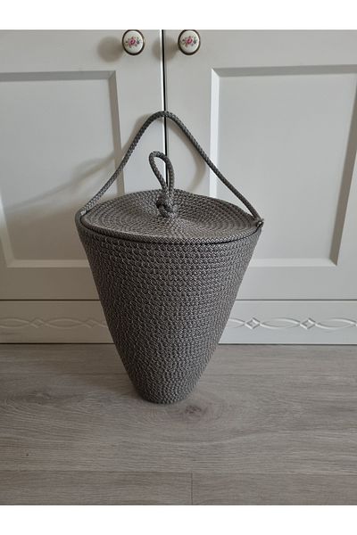 EGE ÖRGÜM 30X17 cm Gray Bag Holder Organizer - Colored Bag with Lid (on Product Image)