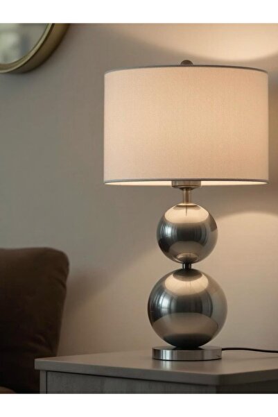 ES AYDINLATMA İki Toplu Modern Masa Lambası