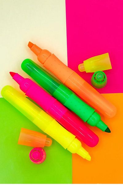 NaSaDAN Neon Colors Highlighter Set 4 Pieces