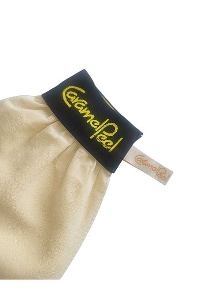 CaramelPeel Ecru Bath Shower Scrub Peeling Glove 100% Flush Silk for Women and Men