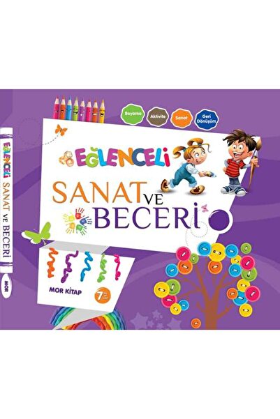 Parıltı Yayıncılık Eğlenceli Sanat ve Beceri Mor Kitap (7 Yaş)