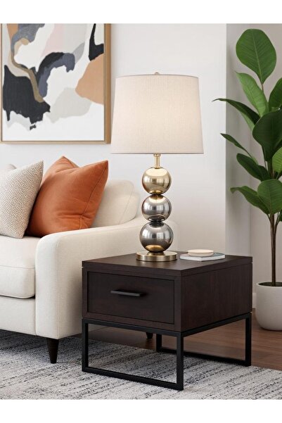 ES AYDINLATMA Üç Toplu Modern Masa Lambası