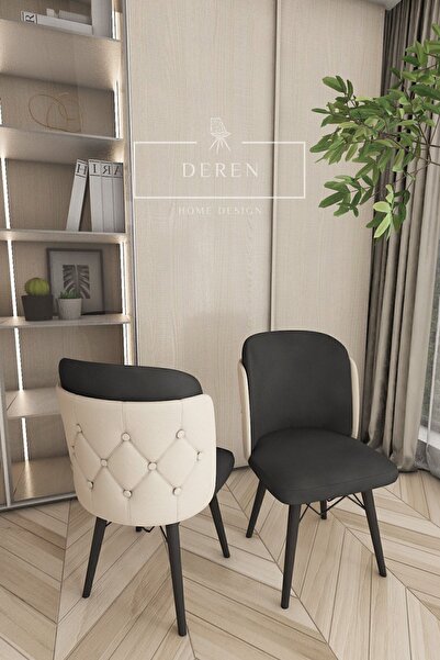 DEREN HOME Novella Serisi 4 Adet Mutfak Ve Salon Sandalyesi