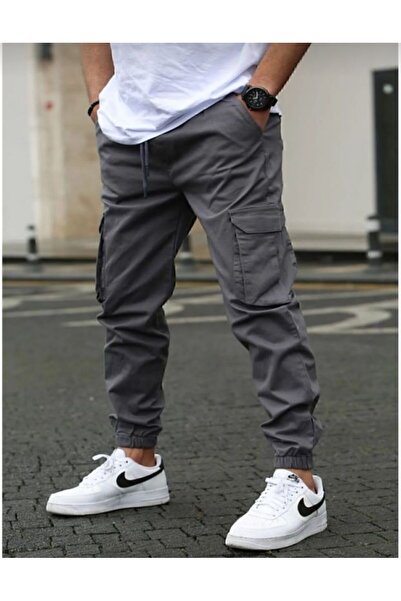 TRS YB GİYİM Pánské Cargo Kalhoty Jeans Elastic