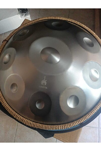 Lucetta PROFESYONEL SİLVER İTHAL HANDPAN HANGDRUM FUL SET