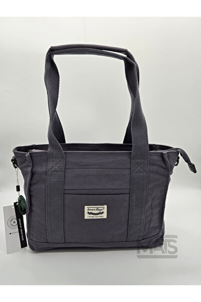 21K SMART BAGS حقائب ذكية 1326 حقيبة يد وكتف من قماش الكتان المدخن