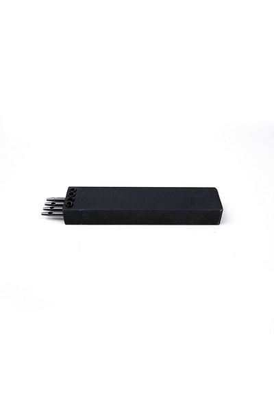 AiryFooT Leather Hobby Multi-Hit Puncher, Leather Hand Tool for Making Hand Stitching Holes (4 mm 4-Piece)