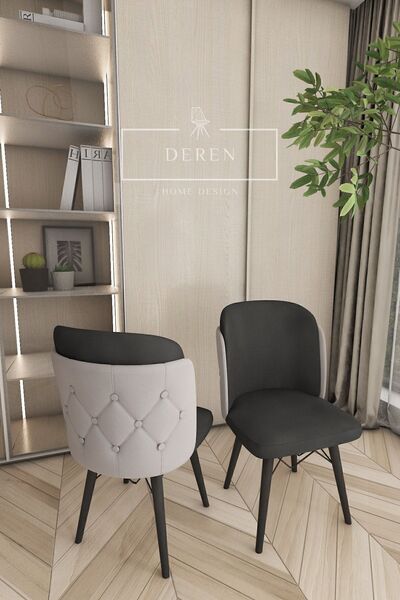 DEREN HOME Novella Serisi 6 Adet Mutfak Ve Salon Sandalyesi
