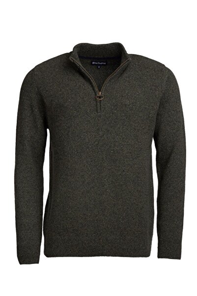 Barbour Tisbury Half Zip Kazak Gn79 Dk Seaweed