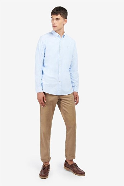 Barbour Erkek Oxtown Tailored Gömlek Bl32 Sky Blue