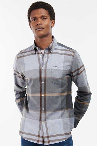 Barbour Erkek Dunoon Tailored Gömlek Tn86 Greystone