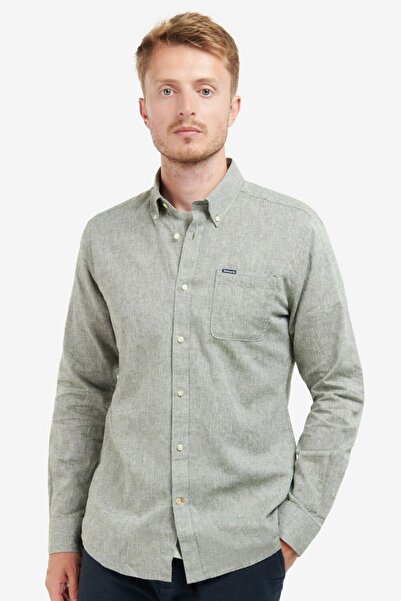Barbour Nelson Tailored Gömlek Ol31 Bleached Olive