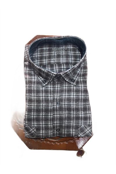 GREYİSH Comfortable Fit Cotton Double Pocket Large Size January Shirt