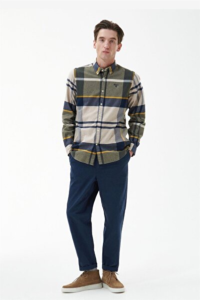 Barbour Iceloch Tailored Gömlek Tn16 Forest Mist Tartan