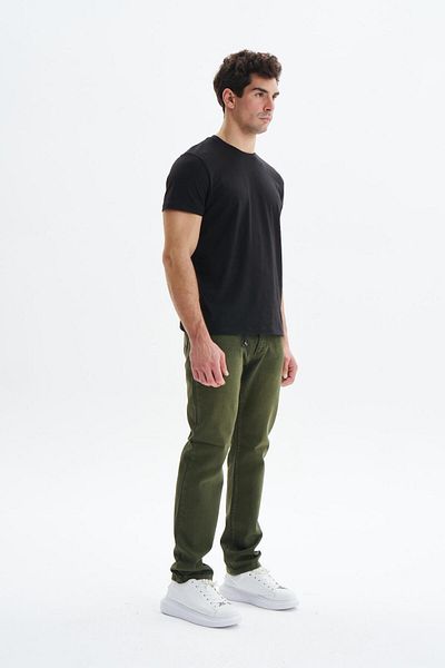 Arma Men's Khaki Jean Slim Fit Slim Fit Lycra Stretch Jeans K9Ppd0520