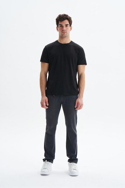 Arma Ανδρικό γκρι τζιν τζιν με λεπτή εφαρμογή Lycra Stretchy Jeans K9ppd0520
