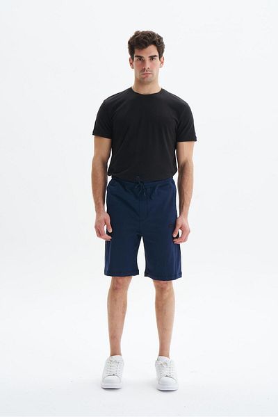 Arma Ανδρικό σορτς Navy Blue Regular Fit Basic 100% βαμβακερό τσέπη Y 29504279002
