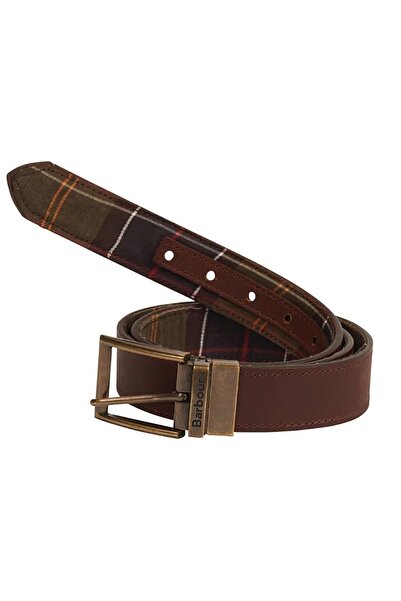 Barbour Reversible Tartan Deri Kemer Tn11 Classic Tartan