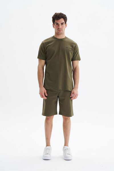 Arma Ανδρικό σορτς Khaki Regular Fit 100% βαμβακερό Yandari και πίσω τσέπη