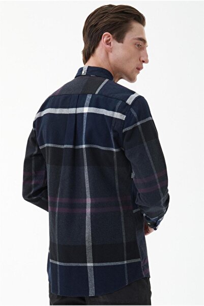 Barbour Iceloch Tailored Gömlek Tn17 Black Slate Tartan