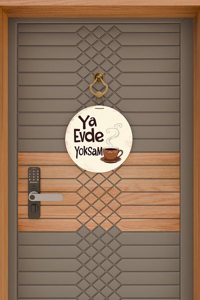 Rugmood Μοντέρνα κρέμα ψηφιακής εκτύπωσης Ya Home Yoksam Door Ornament