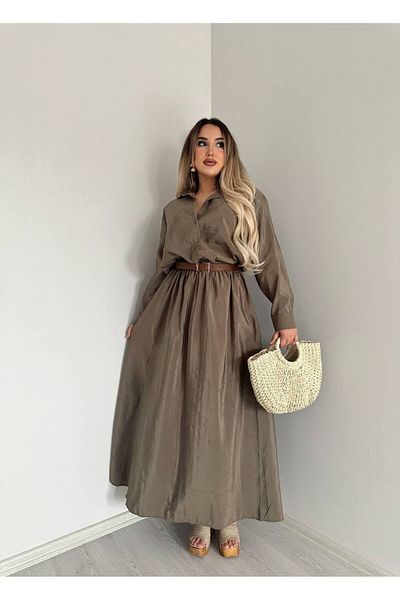 asyadabutik New Season Premium Quality Modal Fabric Double Skirt Suit
