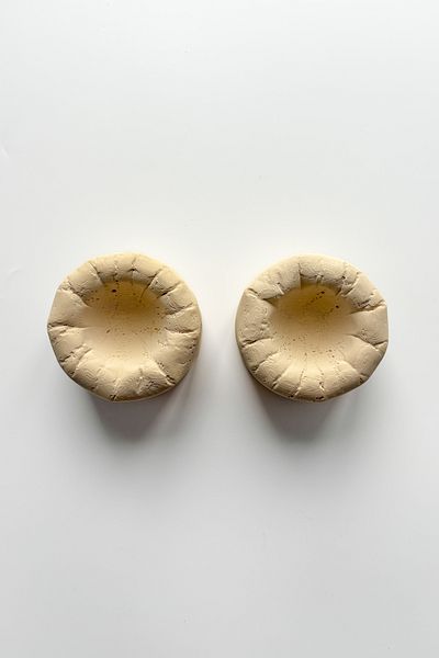 sin istanbul 2-Piece Beige Puff Egg Bowl