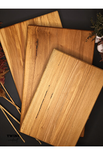 Home Beech Cutting Board Set of 3 (Large-Medium-Small Size)