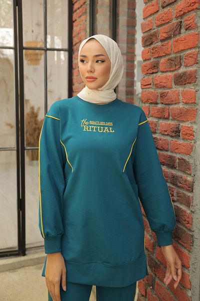 MİMİ Luxury Wear Hijab Tracksuit Set - Women's Double Set