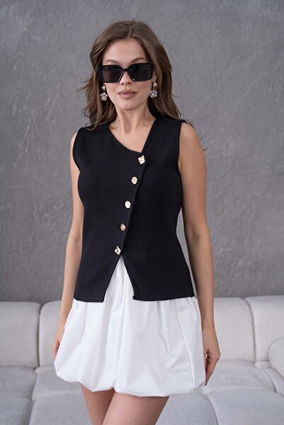 Arbucky سترة نسائية محبوكة ممتازة بأزرار مزدوجة الصدر