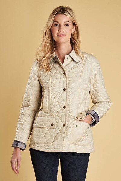 Barbour Beadnell Kapitone Ceket Cr51 Pearl