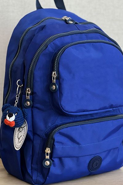 NEMO BAGS Unisex Backpack - Blue Back, Waterproof and School and Travel Bag That Can Be Used as a Digital Camera Teddy