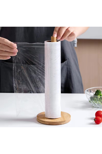 BKC HOME Bamboo Paper Towel Holder