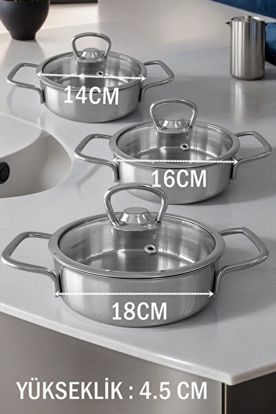 Transformacion Sahan Tencere Mini Midi Maxi 3 Lü Set 720319