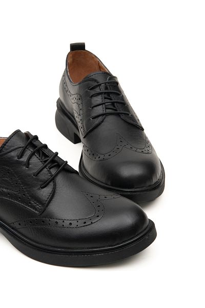 Bulls & Gulls Pantofi oxford de damă cu șireturi din piele naturală