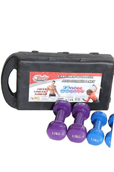 Primo Plus مجموعة دمبل رفع الأثقال مكونة من 6 قطع - 10 كجم