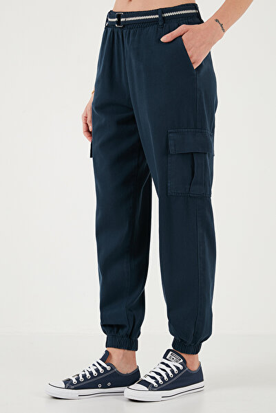 Lela Стандартні бавовняні джоггер-штани з еластичним поясом і гумкою на штанинах ШТАНИ 668YP5045